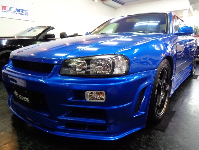 Nissan Skyline HR34 (GT-R style aero, RB20DE NEO, 5MT)